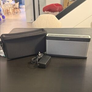Bose Black and Silver Portable Speaker
